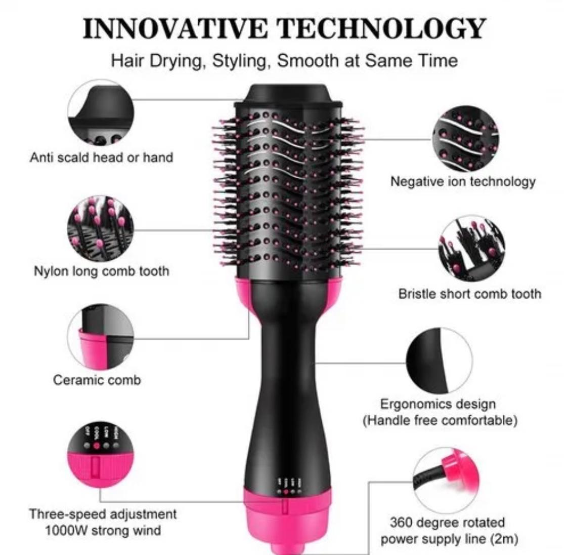 Volumizer Hair Dryer and Hot Air Brush | 3-in-1